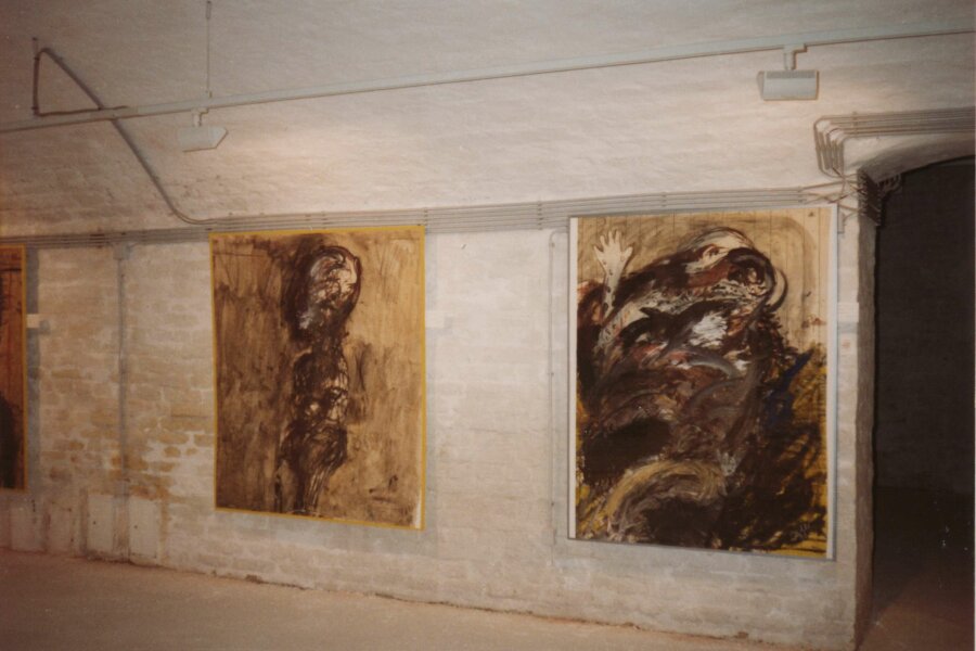 fotografie instalace z předchozí výstavy